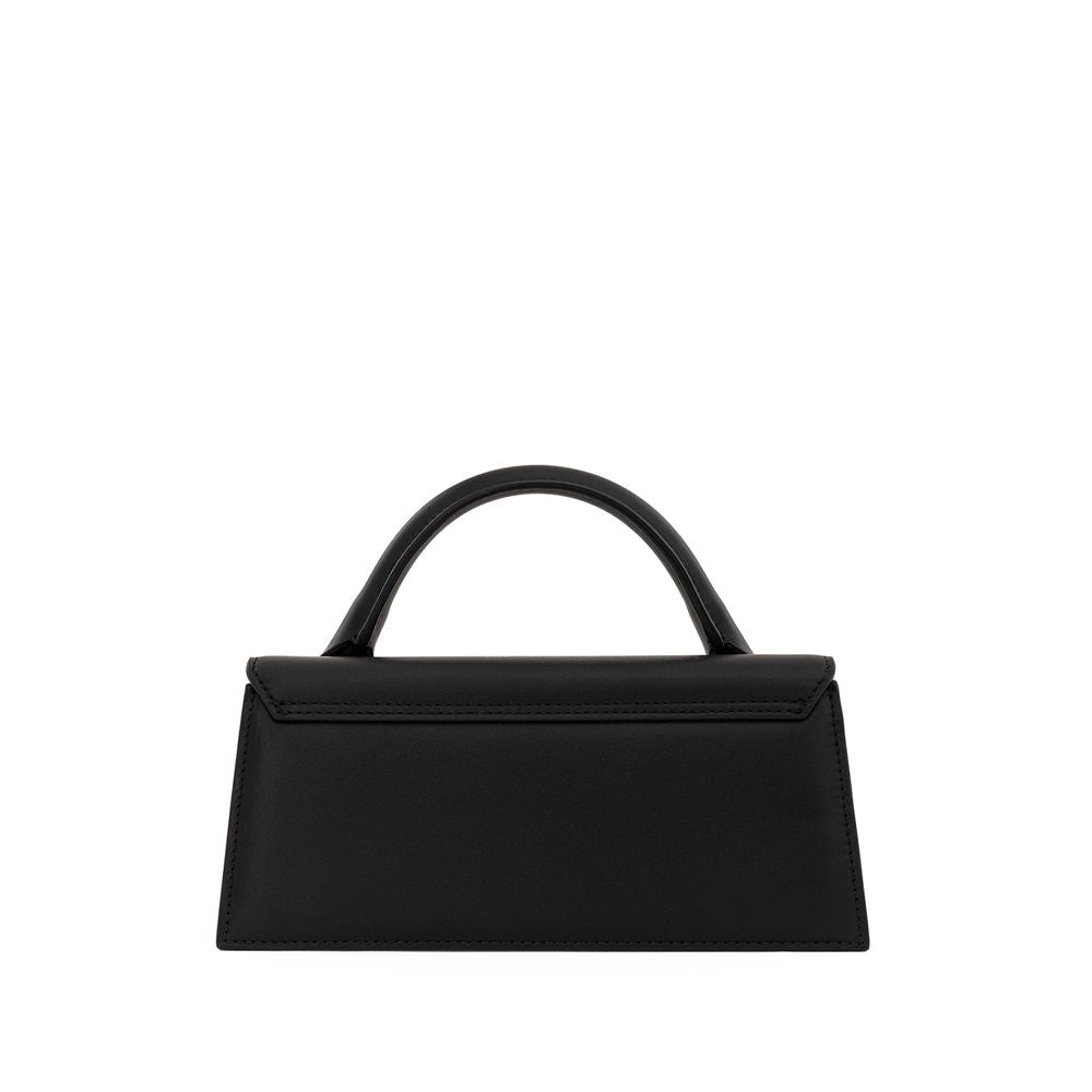 Elegante schwarze Lederhandtasche