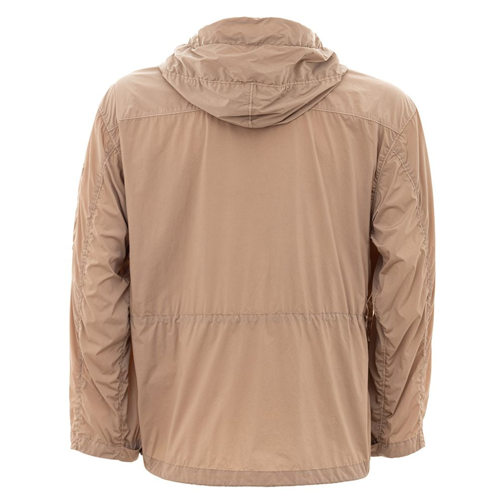 Beige Polyamidjacke im gehobenen Urban-Stil