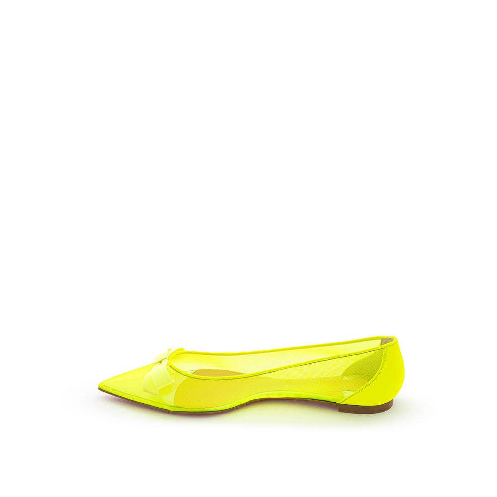 Sunshine Yellow Mesh Flat Elegance