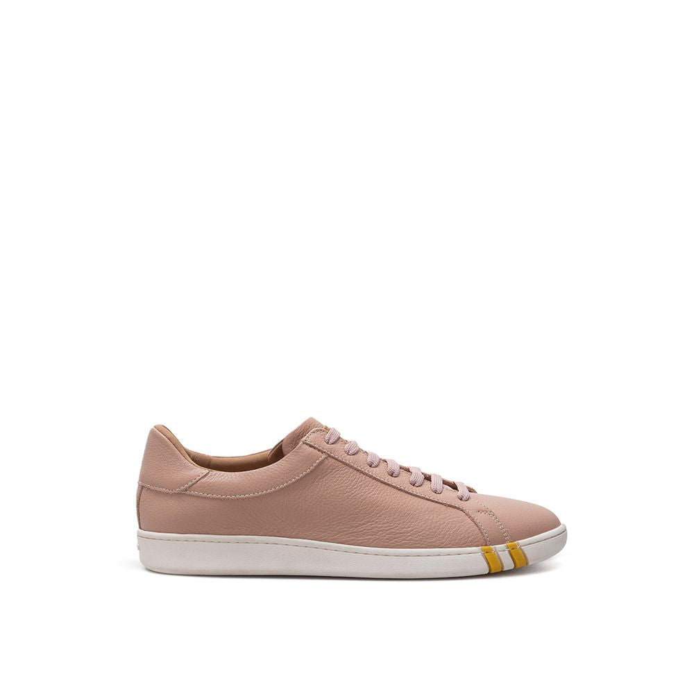 Elegante rosa Sneaker aus Baumwollleder