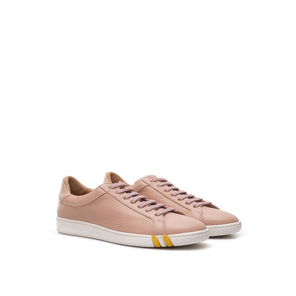 Elegante rosa Sneaker aus Baumwollleder