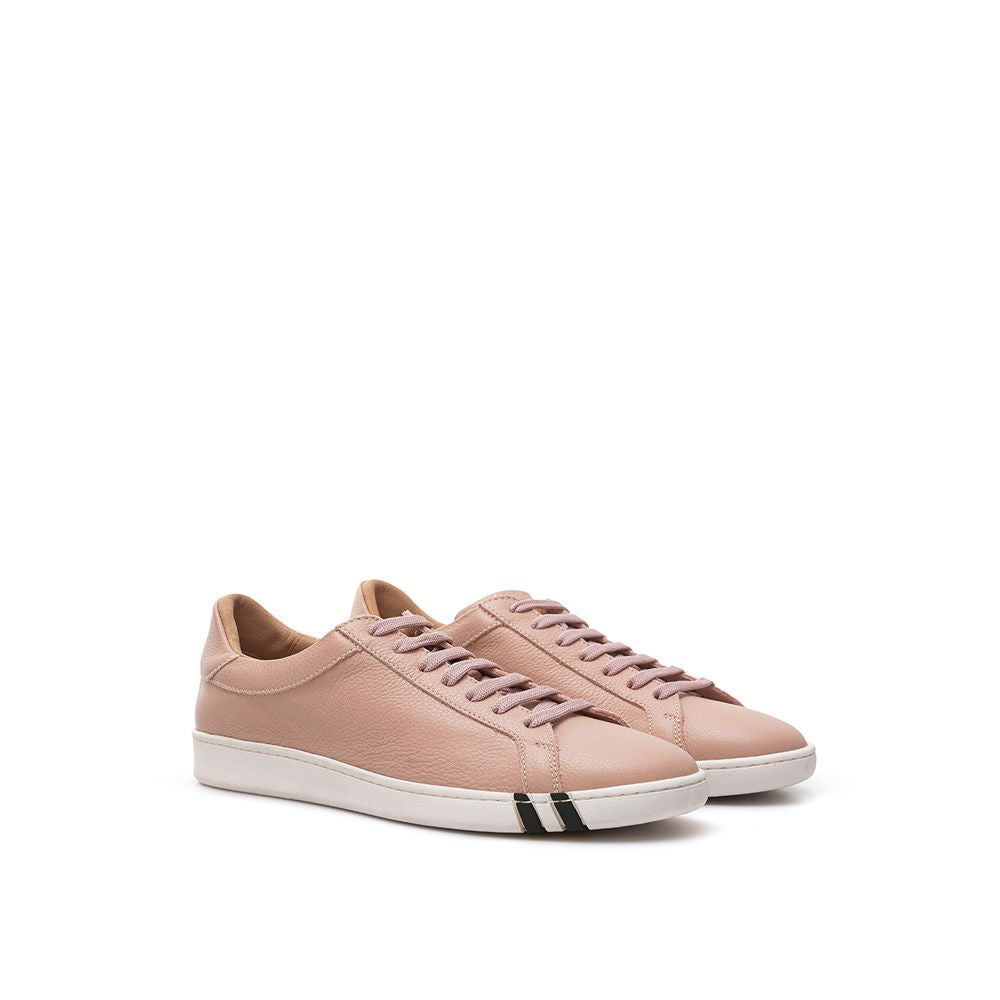 Elegante rosa Leder-Sneaker für Damen