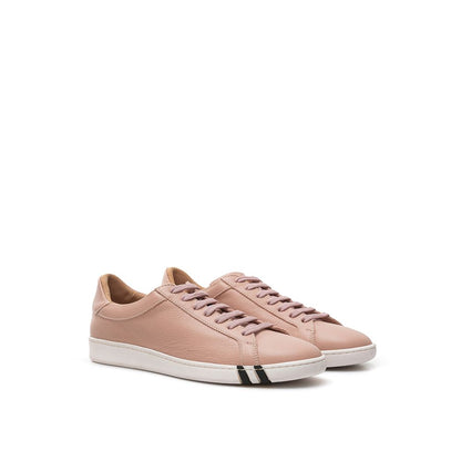 Elegante rosa Leder-Sneaker für Damen