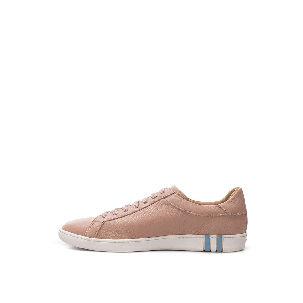 Elegante rosa Leder-Sneakers