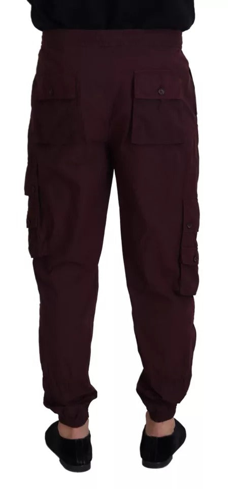 Bordeaux Cargo Jogger Hose Baumwollhose