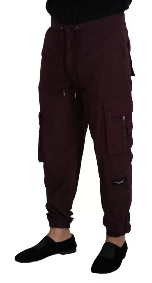 Bordeaux Cargo Jogger Hose Baumwollhose