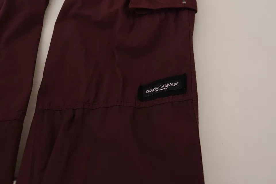 Bordeaux Cargo Jogger Hose Baumwollhose