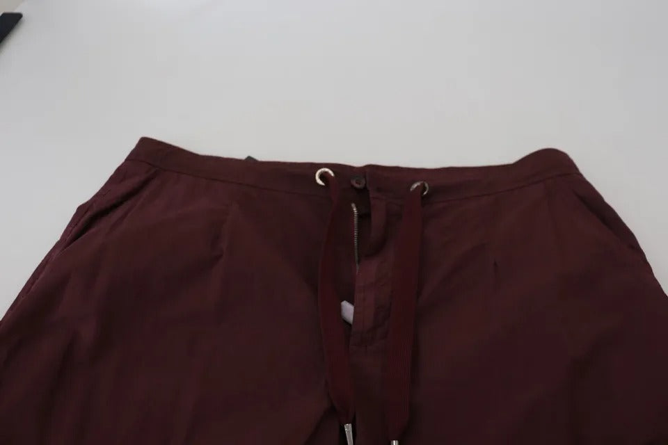 Bordeaux Cargo Jogger Hose Baumwollhose