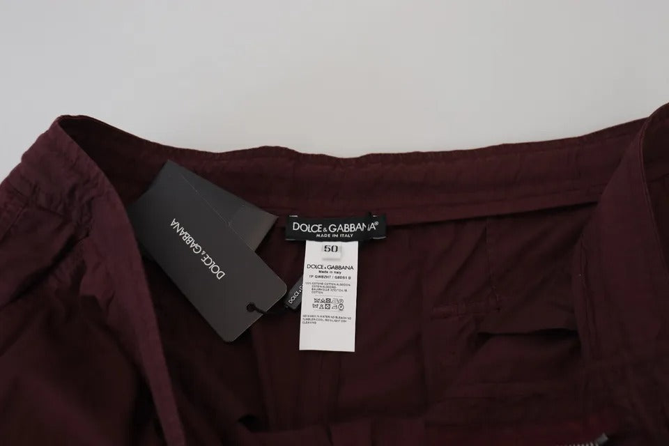 Bordeaux Cargo Jogger Hose Baumwollhose