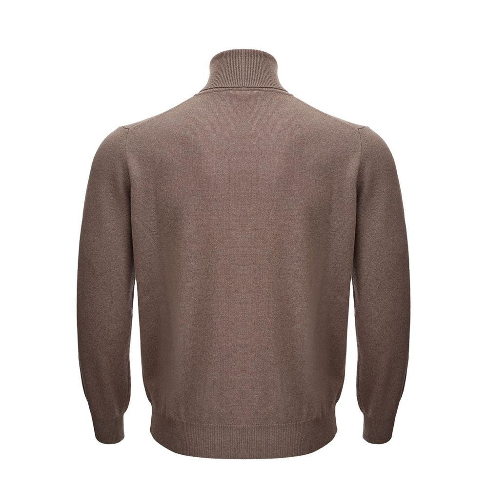 brauner Wollpullover