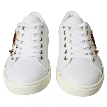 Weiße Portofino Sacred Heart Sneakers Damenschuhe