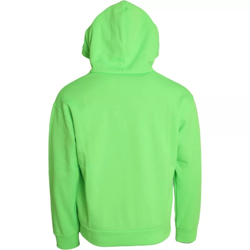 Neongrünes Logo Pullover Kapuzenpullover