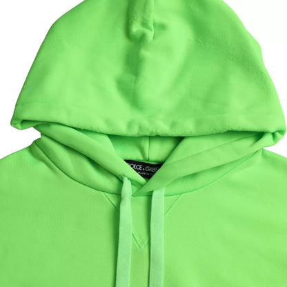 Neongrünes Logo Pullover Kapuzenpullover