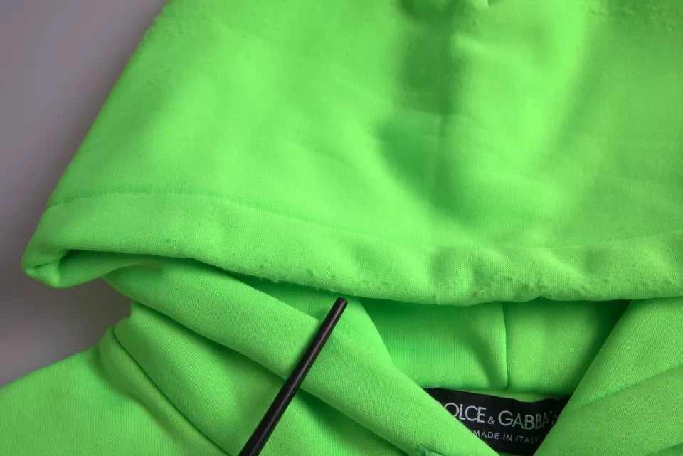 Neongrünes Logo Pullover Kapuzenpullover