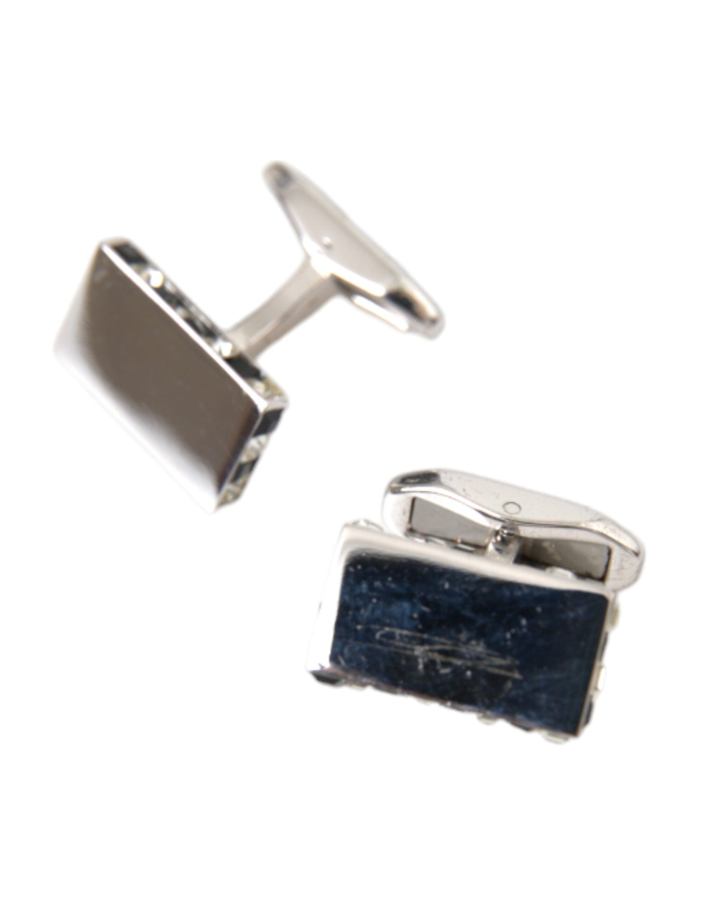 Silver Plated Metal Brass Pin Men Cufflinks