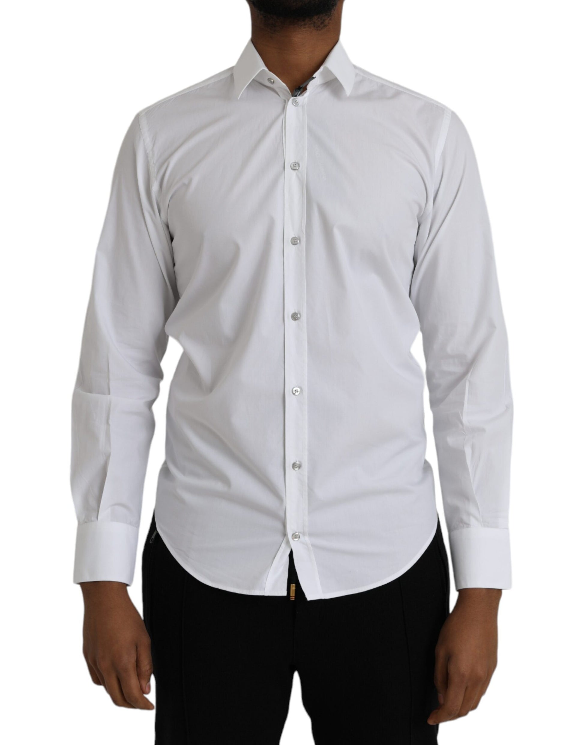 Weißes Langarmkleid aus Baumwolle MARTINI Shirt