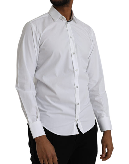 Weißes Langarmkleid aus Baumwolle MARTINI Shirt