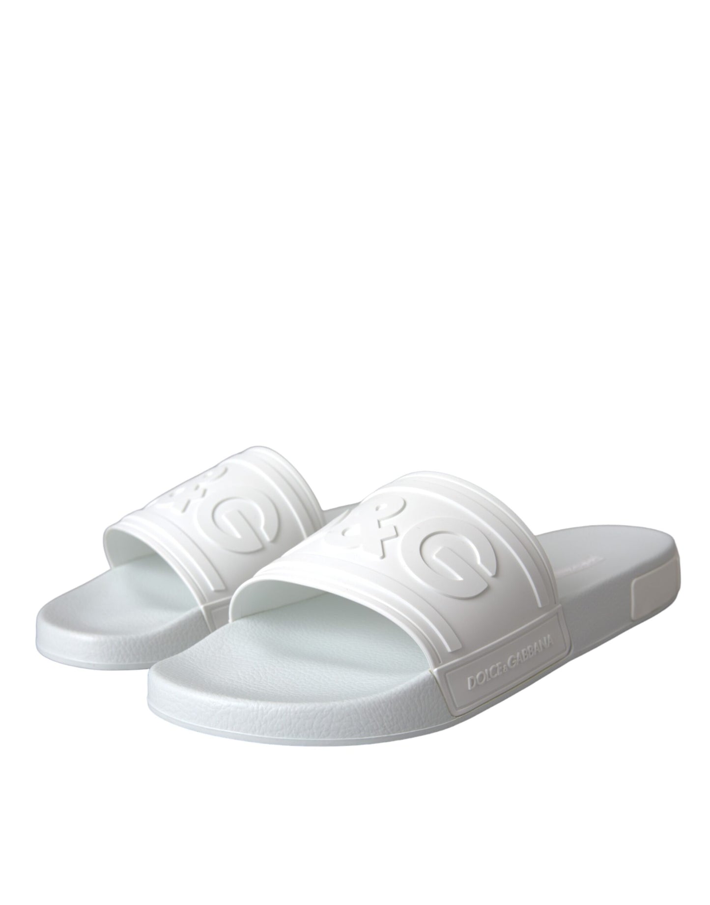 White Rubber Slides Sandals Beachwear Shoes