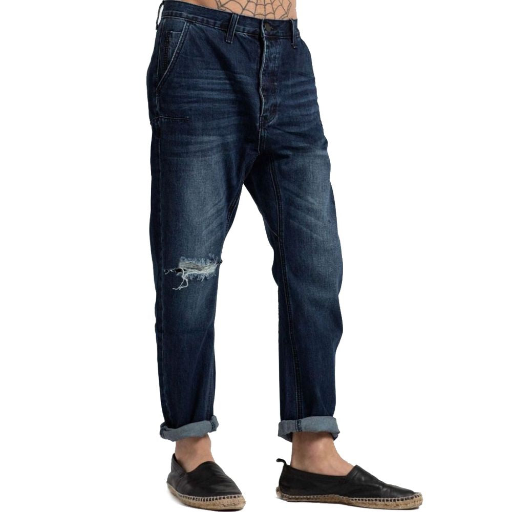 Blue Cotton Men Jeans