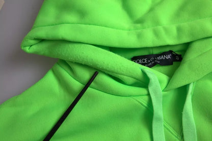 Neongrünes Logo Pullover Kapuzenpullover