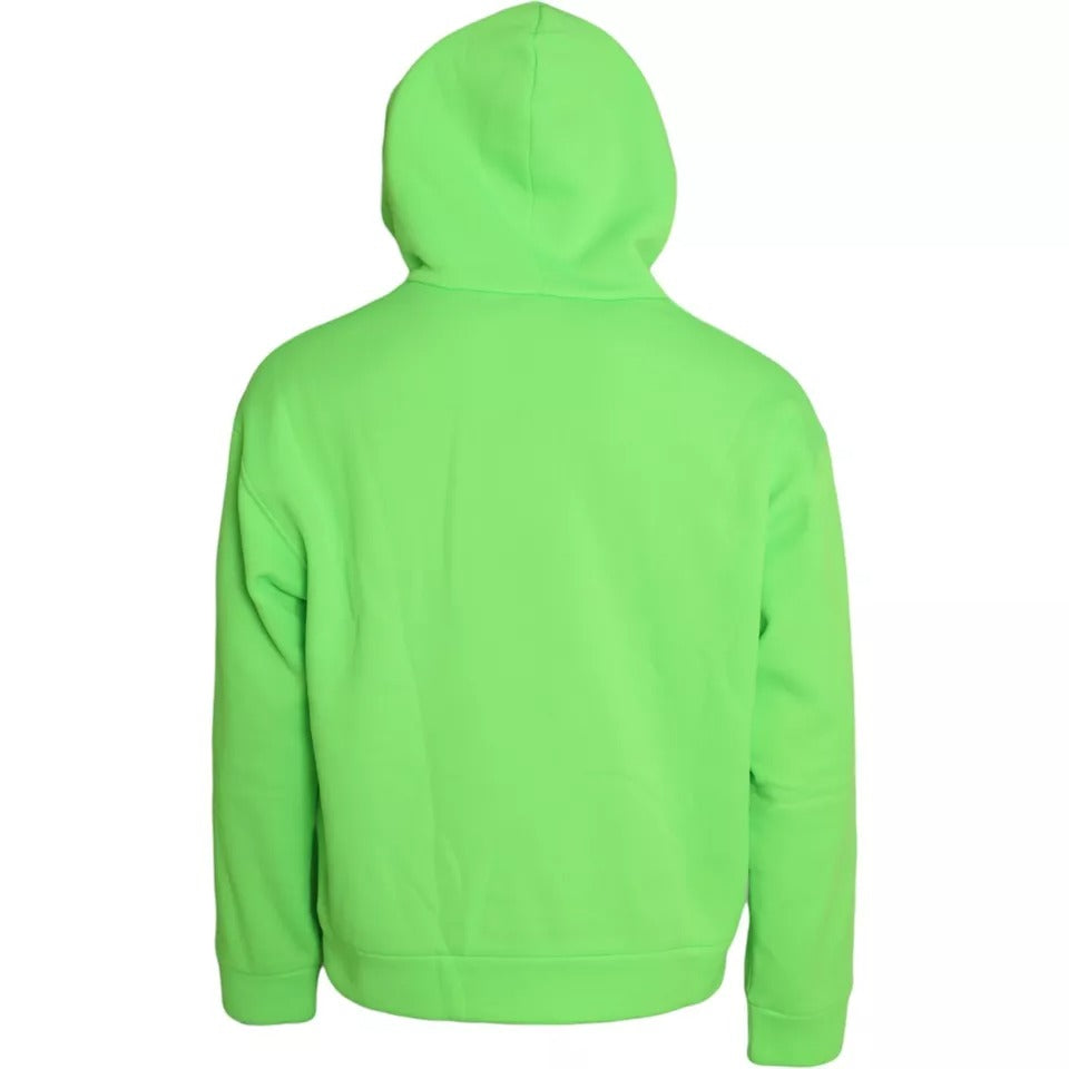 Neongrünes Logo Pullover Kapuzenpullover