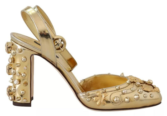 Vally Slingback-Sandalen mit goldenen Nieten