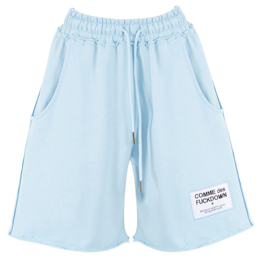 Hellblaue Shorts aus Baumwolle