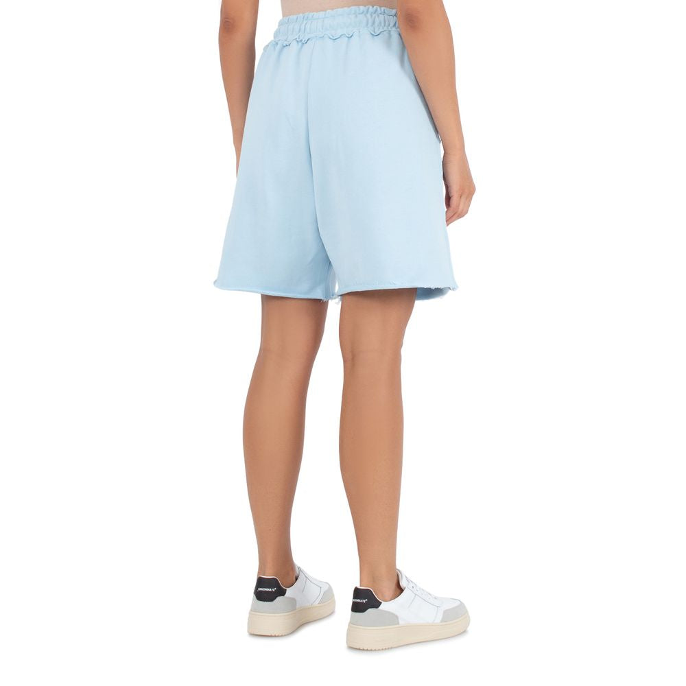 Hellblaue Shorts aus Baumwolle