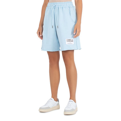 Hellblaue Shorts aus Baumwolle