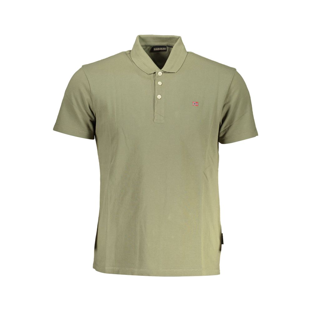 Grünes Poloshirt aus Baumwolle für Herren