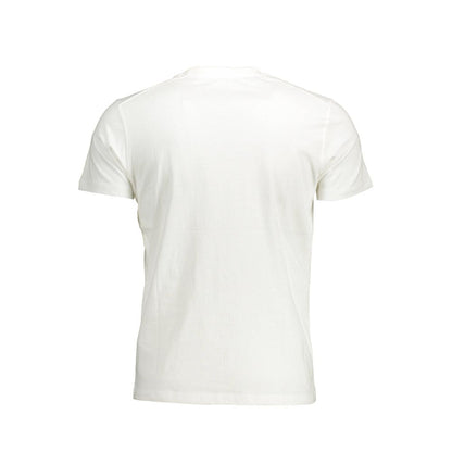 White Cotton Men T-Shirt