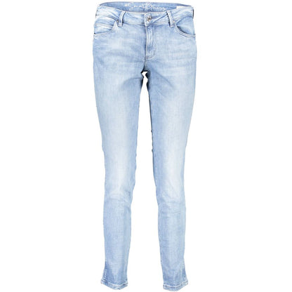 Hellblaue Damenjeans aus Baumwolle