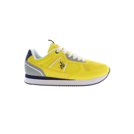 Gelbe Herren-Sneaker aus Polyester