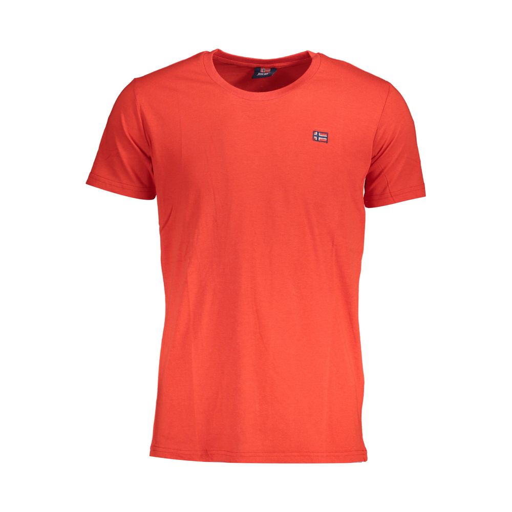 Rotes Baumwoll-T-Shirt