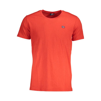 Rotes Baumwoll-T-Shirt