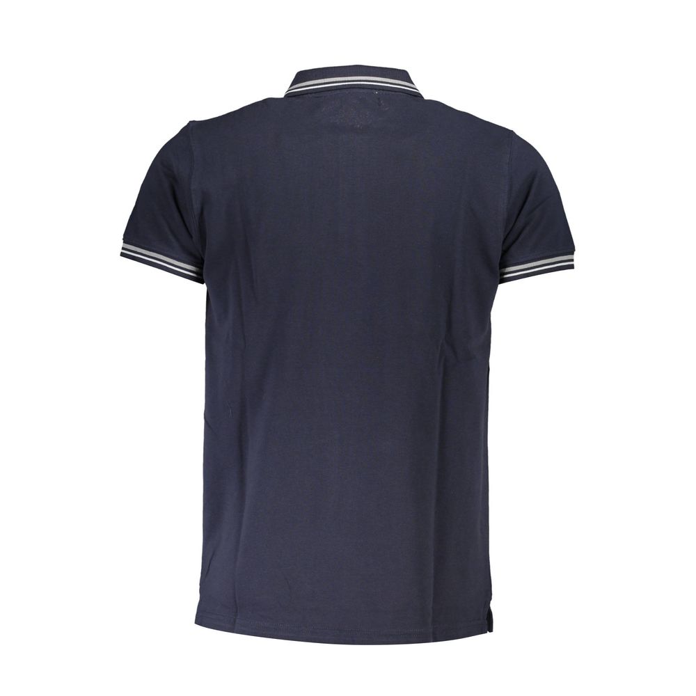 Blue Cotton Polo Shirt