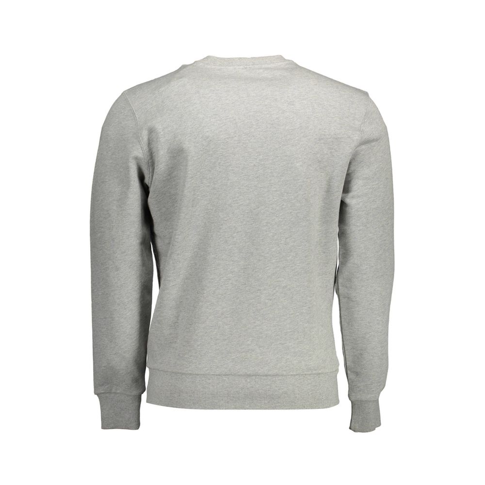 Gray Cotton Men Sweater