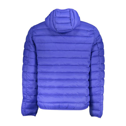 Schicke blaue Kapuzenjacke aus Polyamid