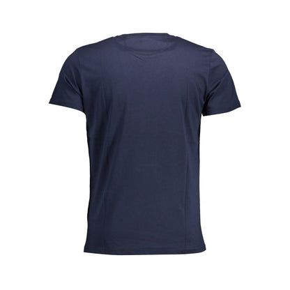 Blue Cotton Men T-Shirt