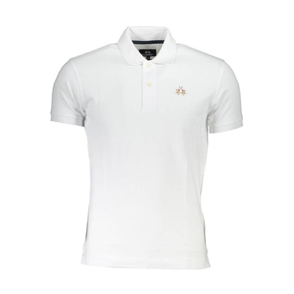 Weißes Poloshirt aus Baumwolle für Herren