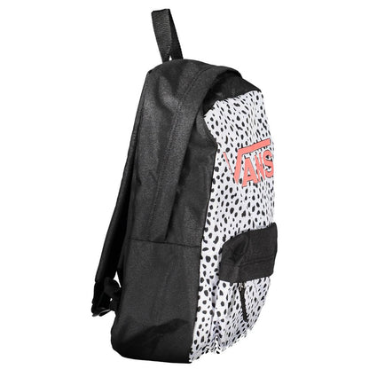 Black Polyester Women Backpack