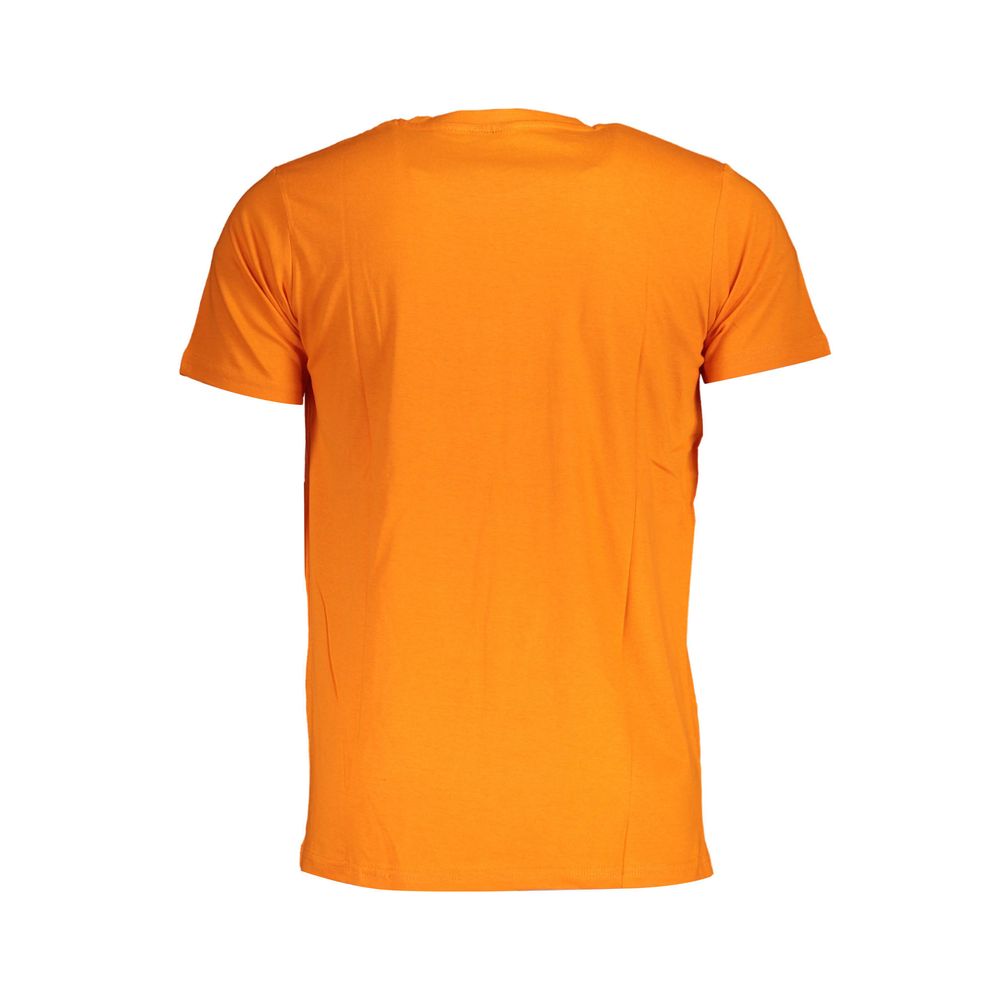 Orangefarbenes Baumwoll-T-Shirt