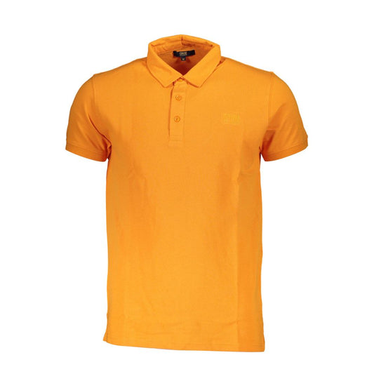 Oranges Poloshirt aus Baumwolle