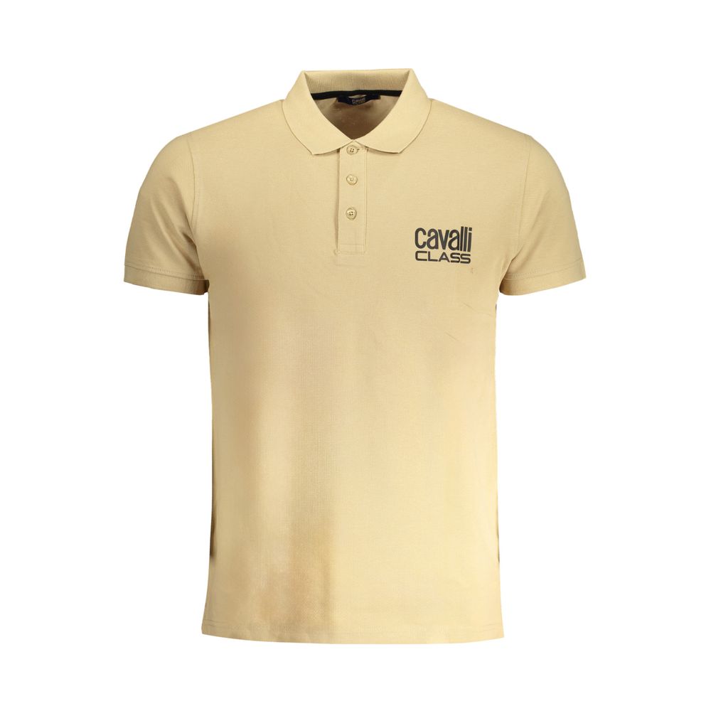 Beige Cotton Polo Shirt