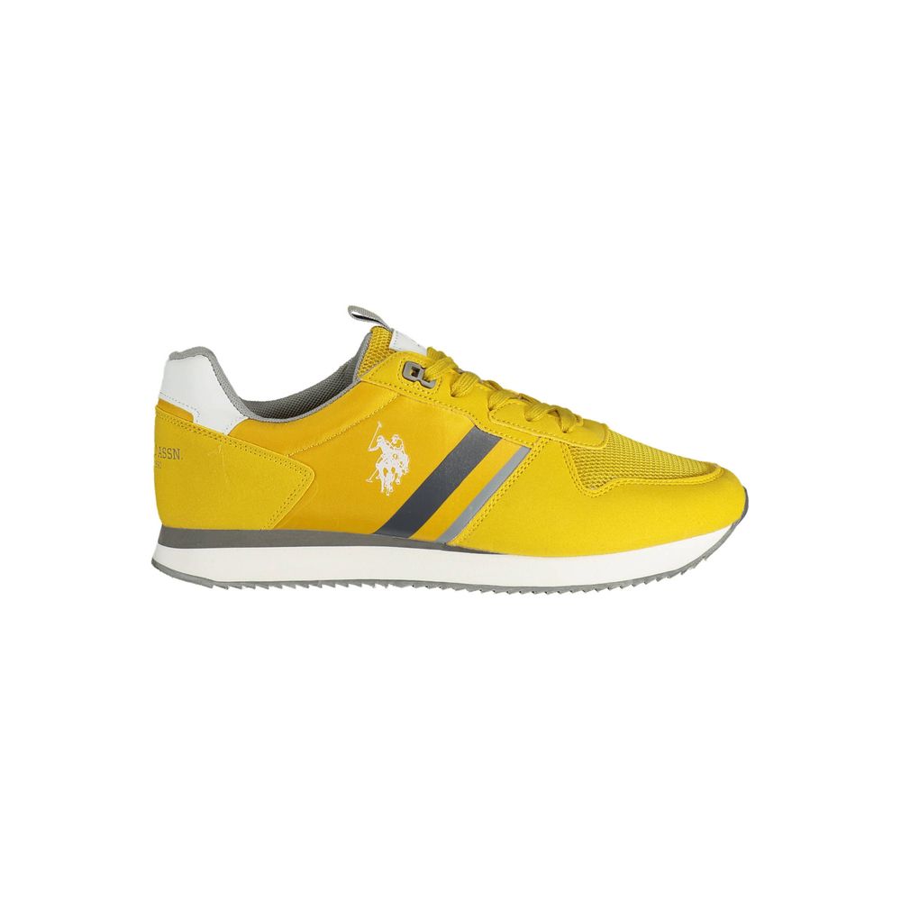 Gelbe Herren-Sneaker aus Polyester