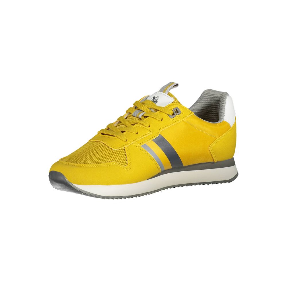 Gelbe Herren-Sneaker aus Polyester