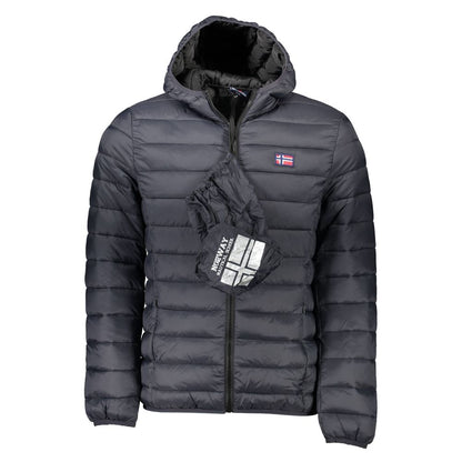 Black Polyamide Men Jacket