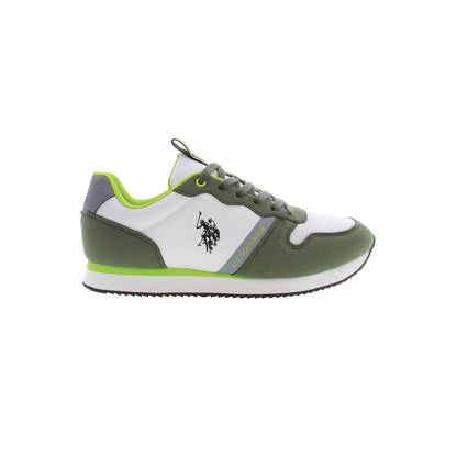 Grüner Polyester Herren Sneaker