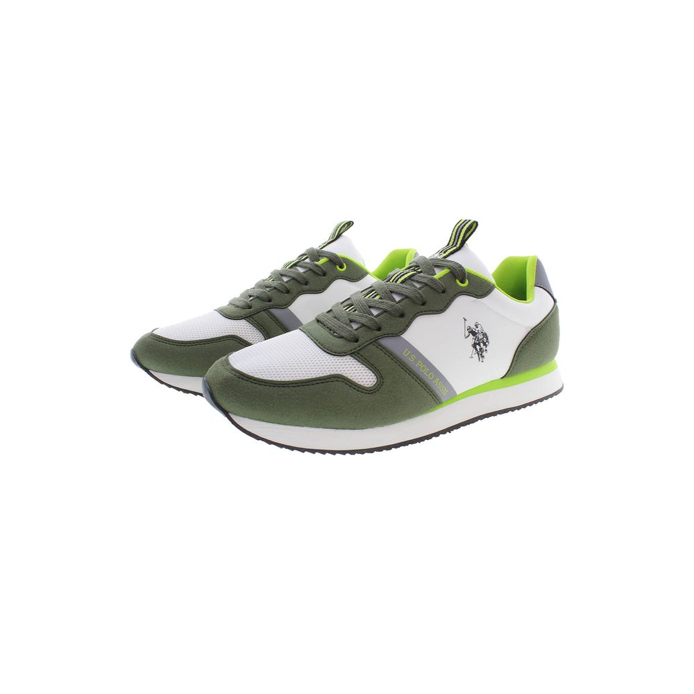 Grüner Polyester Herren Sneaker