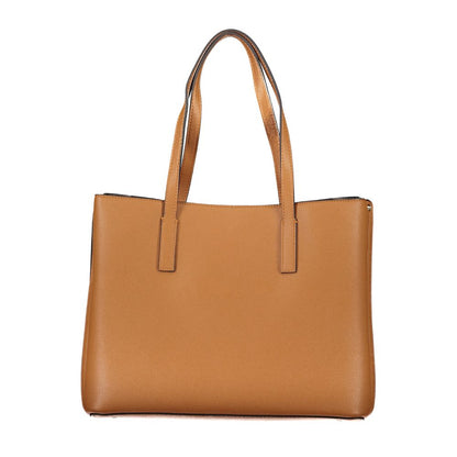 Brown Polyethylene Handbag